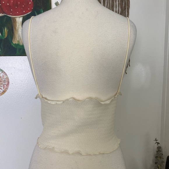 NWOT plus size Shein Curve summer top spaghetti straps cream festival bra 3 XL - Picture 2 of 8